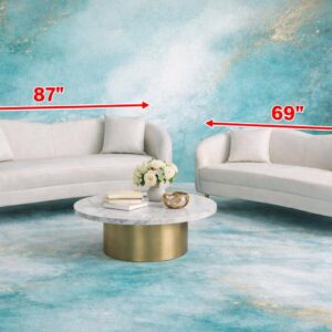 Wave-style Sofa and Loveseat